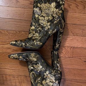 Golden Jessica Simpson boots